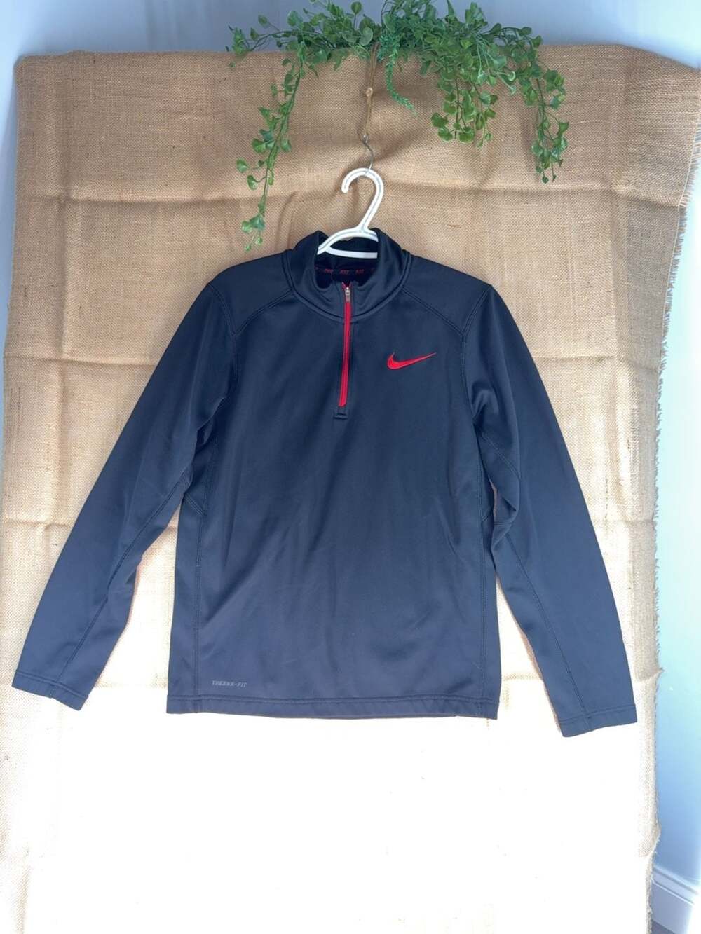 Nike Therma-Fit 1/4 Zip Pullover Black Size S
